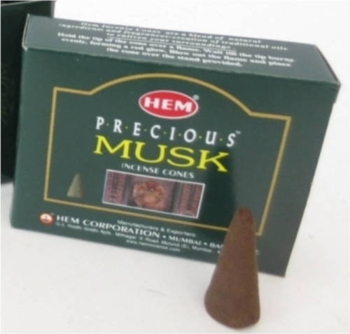 Hem Wierook Kegeltjes Musk - Wierookstokjes