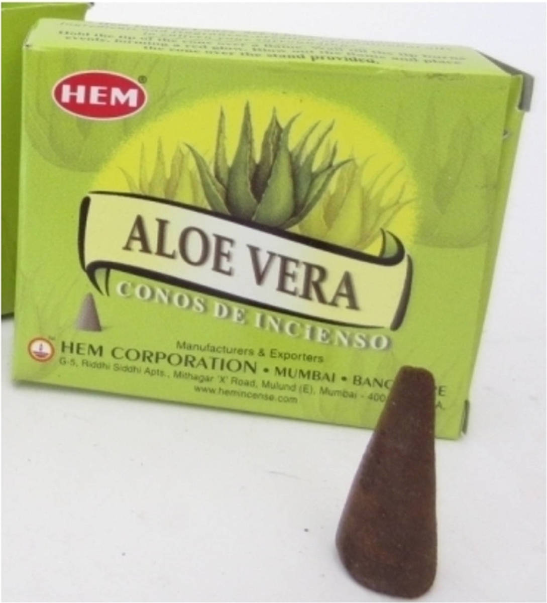Hem Wierook Kegeltjes Aloe Vera - Wierookstokjes