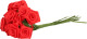 Rayher Hobby 12x Stuks Rode Roosjes Van Satijn 12 Cm - Kunstbloemen