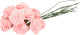 Rayher Hobby 12x Stuks Roze Roosjes Van Satijn 12 Cm - Kunstbloemen