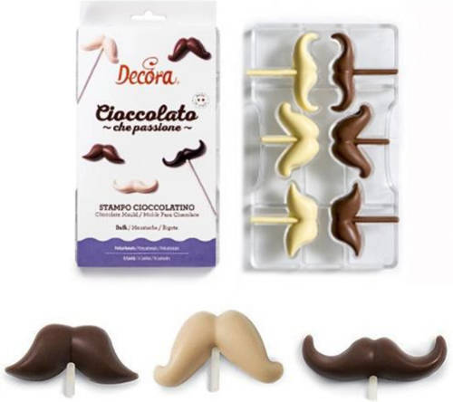 Chocolade Mal Moustache / Snor - Decora