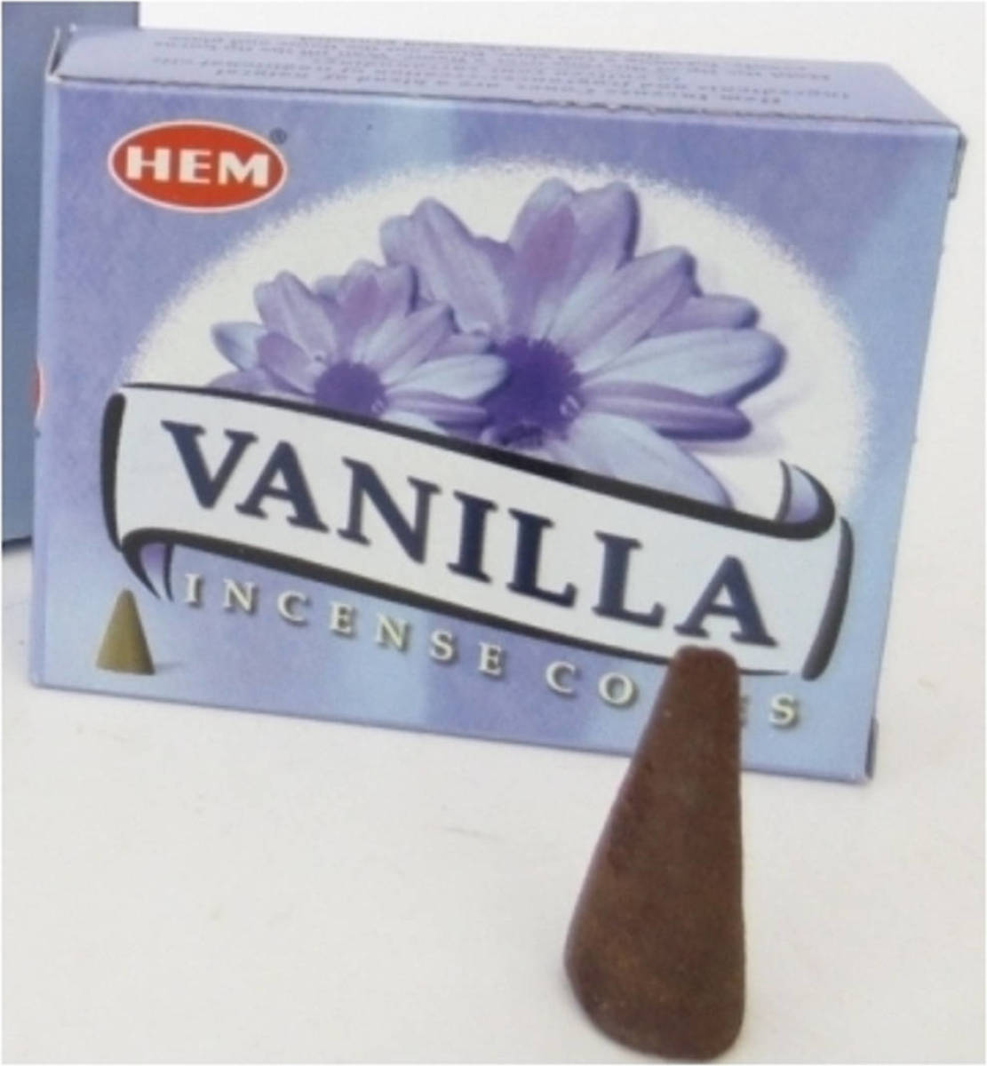 Hem Wierook Kegeltjes Vanille - Wierookstokjes
