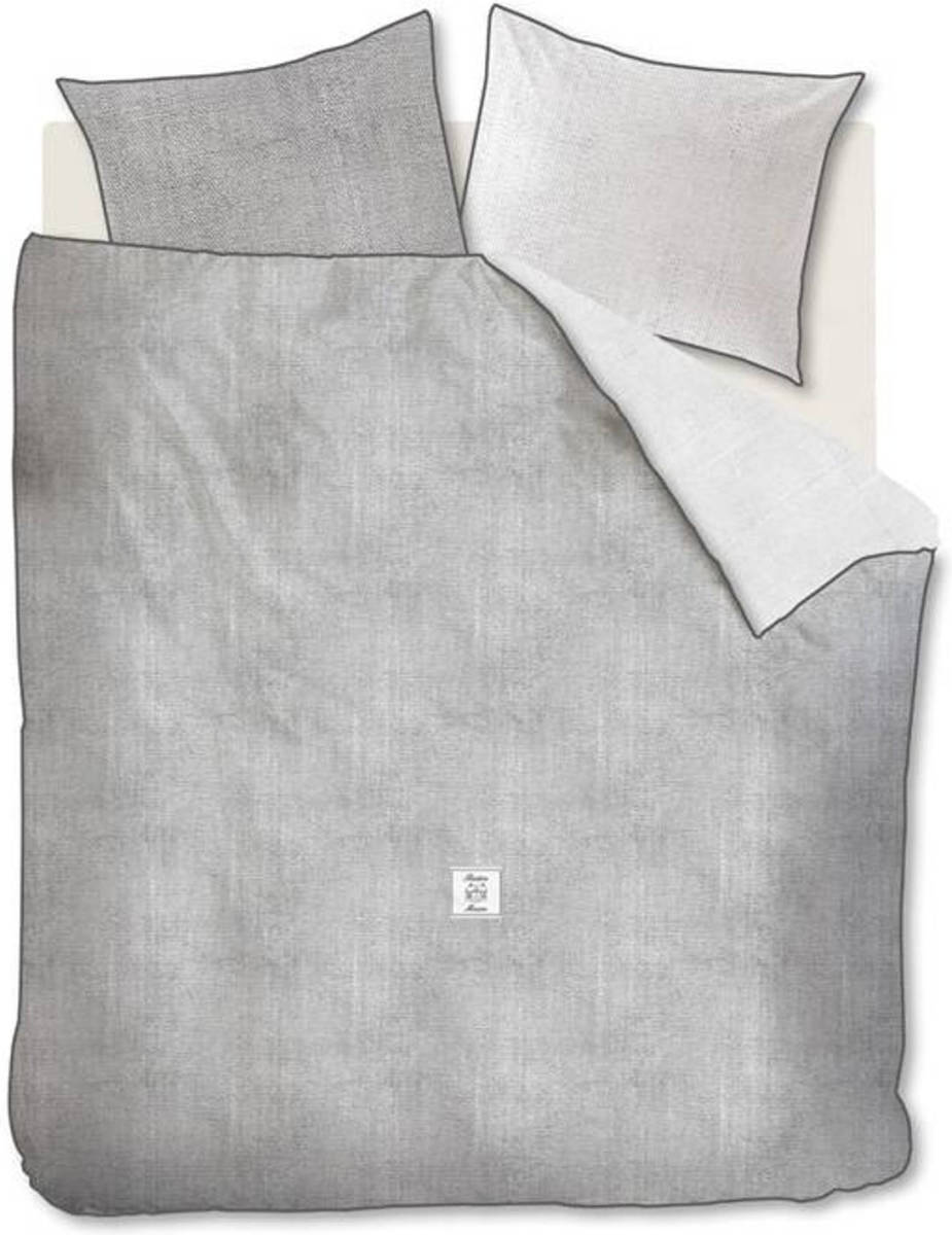 Rivièra Maison Dekbedovertrek Coughton Court - Antraciet - 1-persoons 140x200/220 Cm