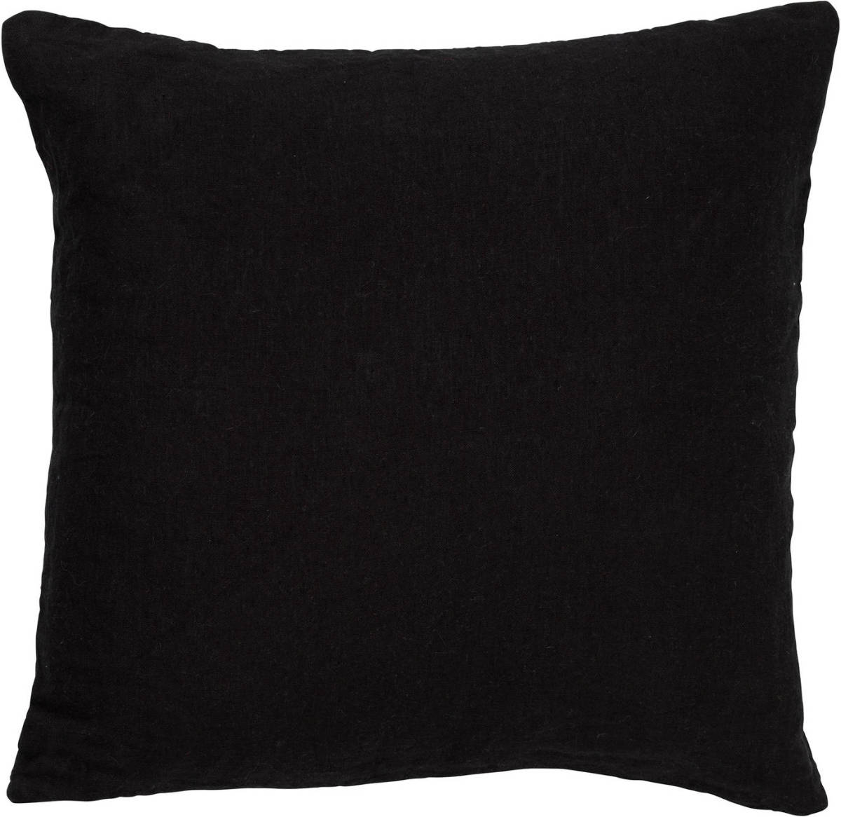 Dutch Decor Linn - Kussenhoes Linnen Raven 45x45 Cm - Zwart