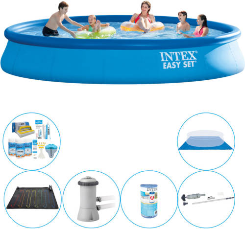 Zwembad Plus Accessoires - 7-delig - Intex Easy Set Rond 457x84 Cm