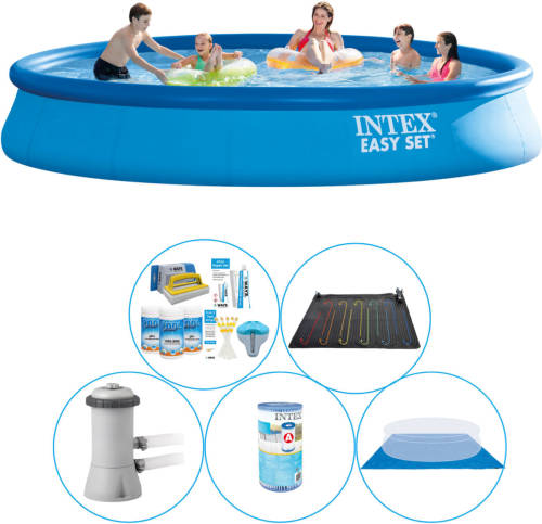 Zwembad Combi Deal - 6-delig - Intex Easy Set Rond 457x84 Cm