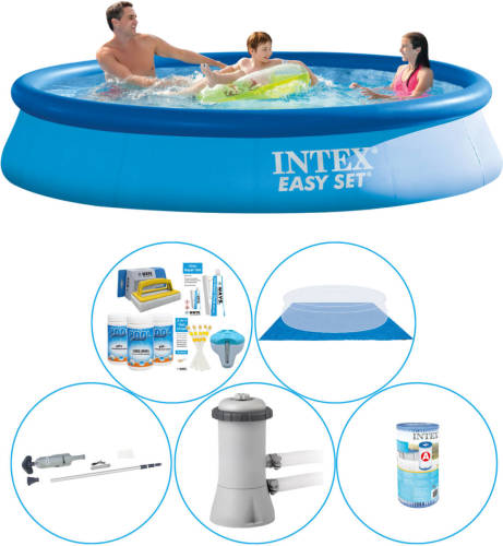 Intex Easy Set Rond 366x76 Cm - 6-delig - Zwembad Inclusief Accessoires