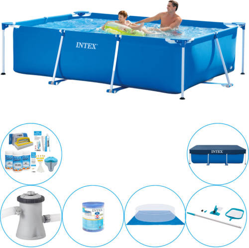 Intex Frame Pool Rechthoekig 260x160x65 Cm - Zwembad Combi Deal