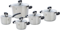 BK Conical Cool pannenset met glazen deksels - 5-delig