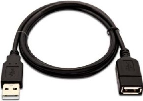 V7 J154507 USB-kabel 1 m USB A Mannelijk Vrouwelijk Zwart