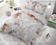 DreamHouse Bedding Dekbedovertrek Flowers - 100% Katoen - Met Knoopsluiting, Incl. Kussenslopen - Grijs