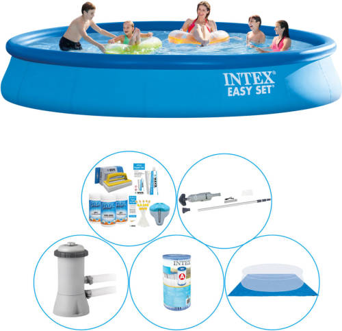 Zwembad Super Deal - 6-delig - Intex Easy Set Rond 457x84 Cm