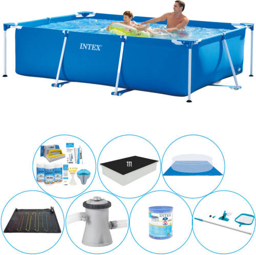 Intex Frame Pool Rechthoekig 260x160x65 Cm - Zwembad Comfort Pakket