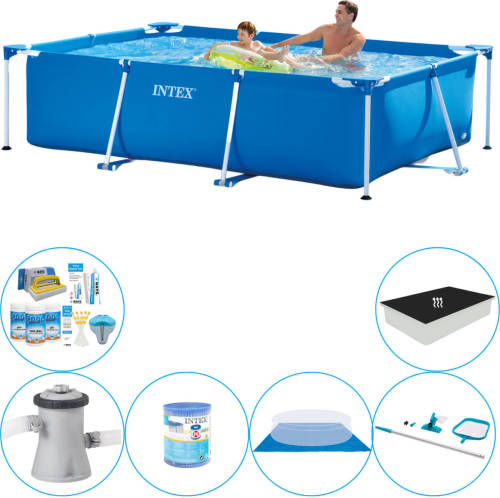 Intex Frame Pool Rechthoekig 260x160x65 Cm - Zwembad Combinatie Deal