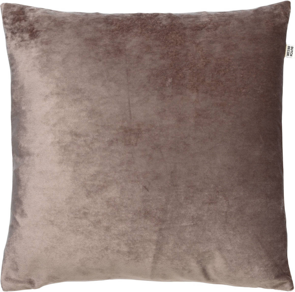 Dutch Decor Sky - Kussenhoes Velvet Driftwood 45x45 Cm - Taupe - Bruin