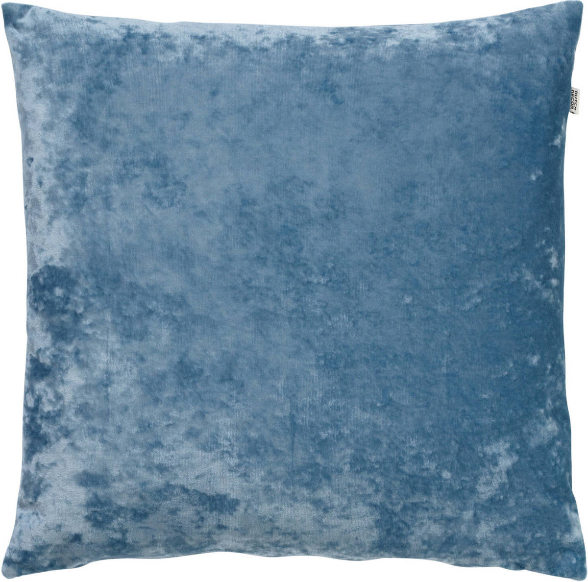 Dutch Decor Sky - Kussenhoes Velvet Provincial Blue 45x45 Cm - Blauw - Blauw