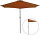 VidaXL Balkonparasol Half Met Aluminium Paal 270x135x245 Cm Terracotta