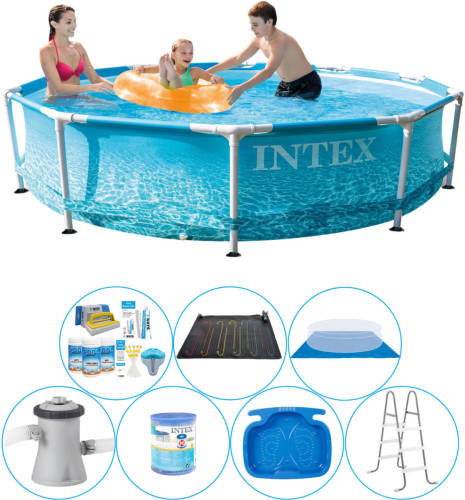 Intex Metal Frame Rond Strandzijde 305x76 Cm - 8-delig - Zwembad Super Deal