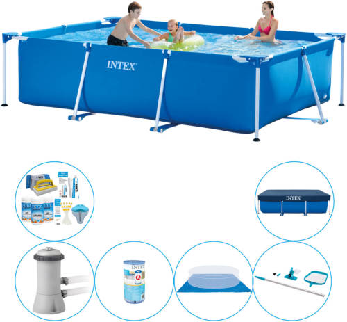 Intex Frame Pool Rechthoekig 300x200x75 Cm - Zwembad Combi Deal