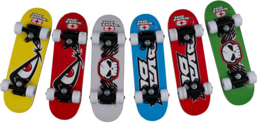 No Fear Skateboard - 43,2 X 12,7 Cm - Junior - Hout - 6 Varianten