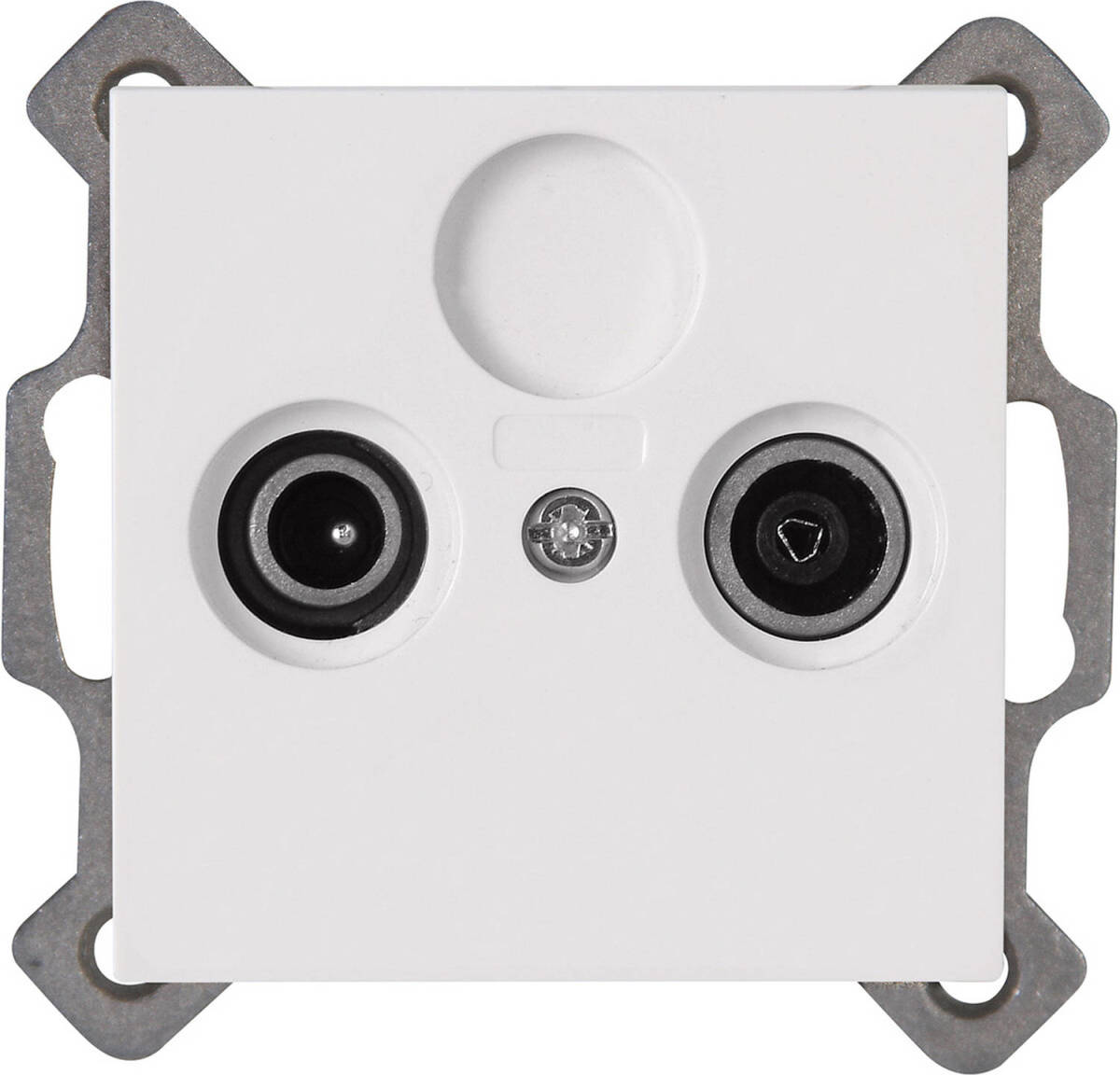 Kopp - Televisie/radio Contactdoos - Wandcontactdoos Coax - Athenis - Inbouw - Helder Glans Wit