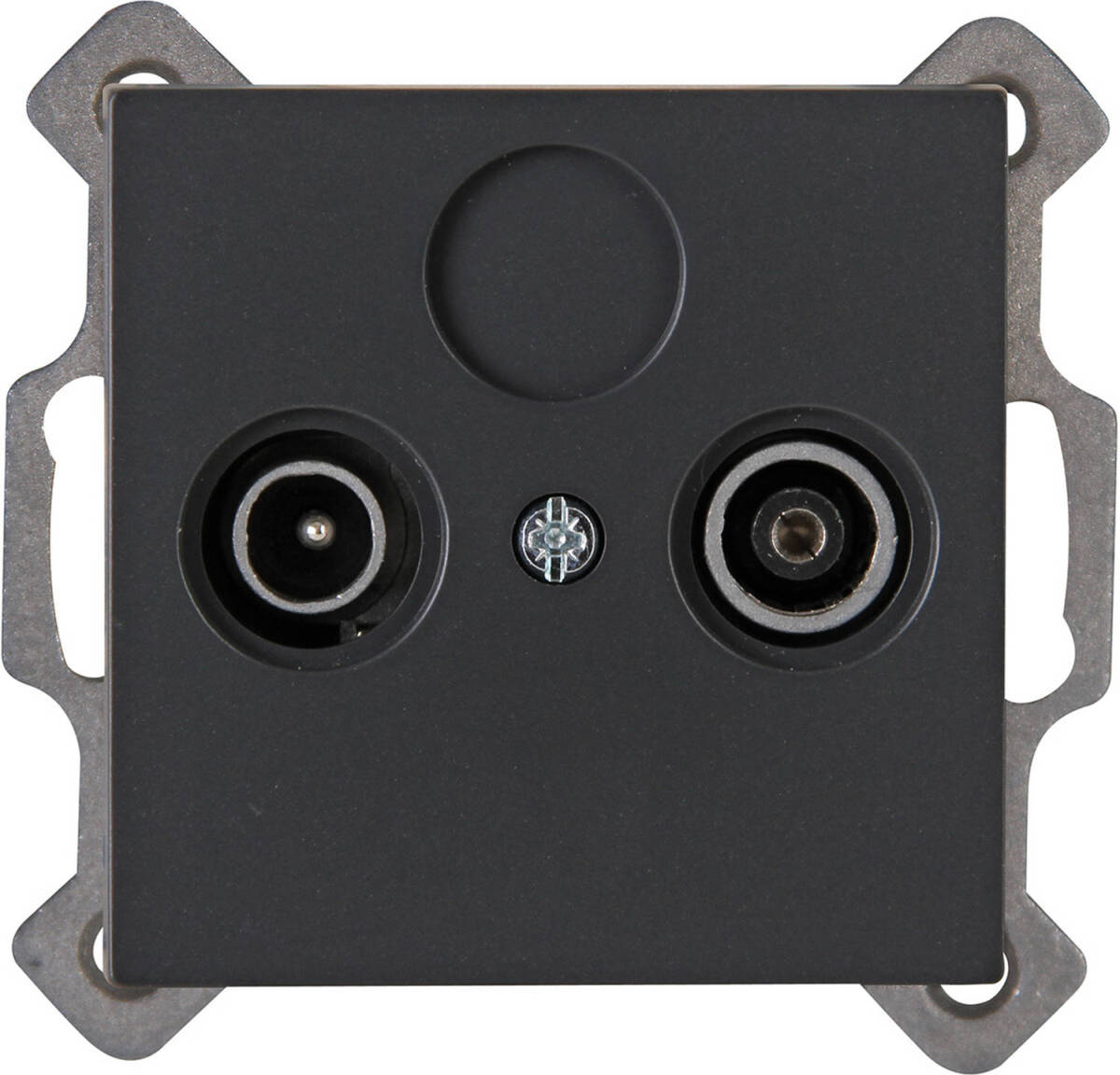 Kopp - Televisie/radio Contactdoos - Wandcontactdoos Coax - Athenis - Inbouw - Mat Antraciet