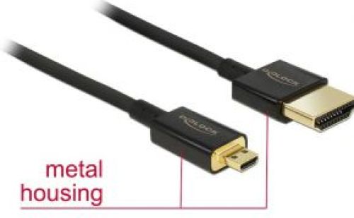 Delock 85117 0.25m HDMI HDMI Zwart HDMI kabel