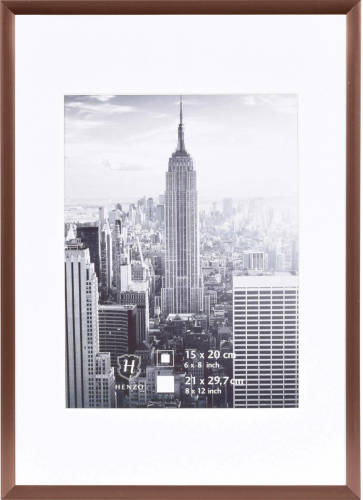 Henzo Fotolijst - Manhattan - Fotomaat 21x30 Cm - Brons