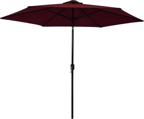 VidaXL Parasol Met Metalen Paal 300 Cm Bordeauxrood