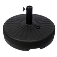 4gardenz ® Universele Vulbare Parasolvoet 23kg - 51cm Doorsnede - Zwart