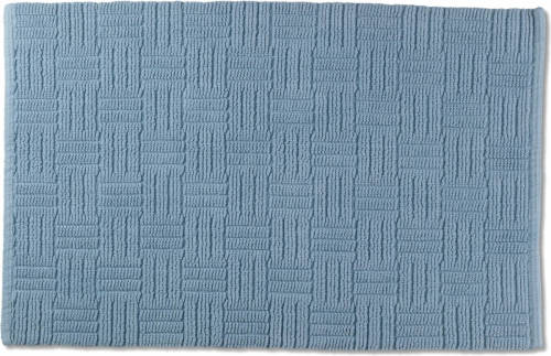 Kela Badmat Leana 80 X 50 Cm Katoen Blauw