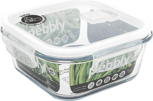 Pebbly Vershoudbak 15,6 X 7,2 Cm 800 Ml Siliconen Transparant