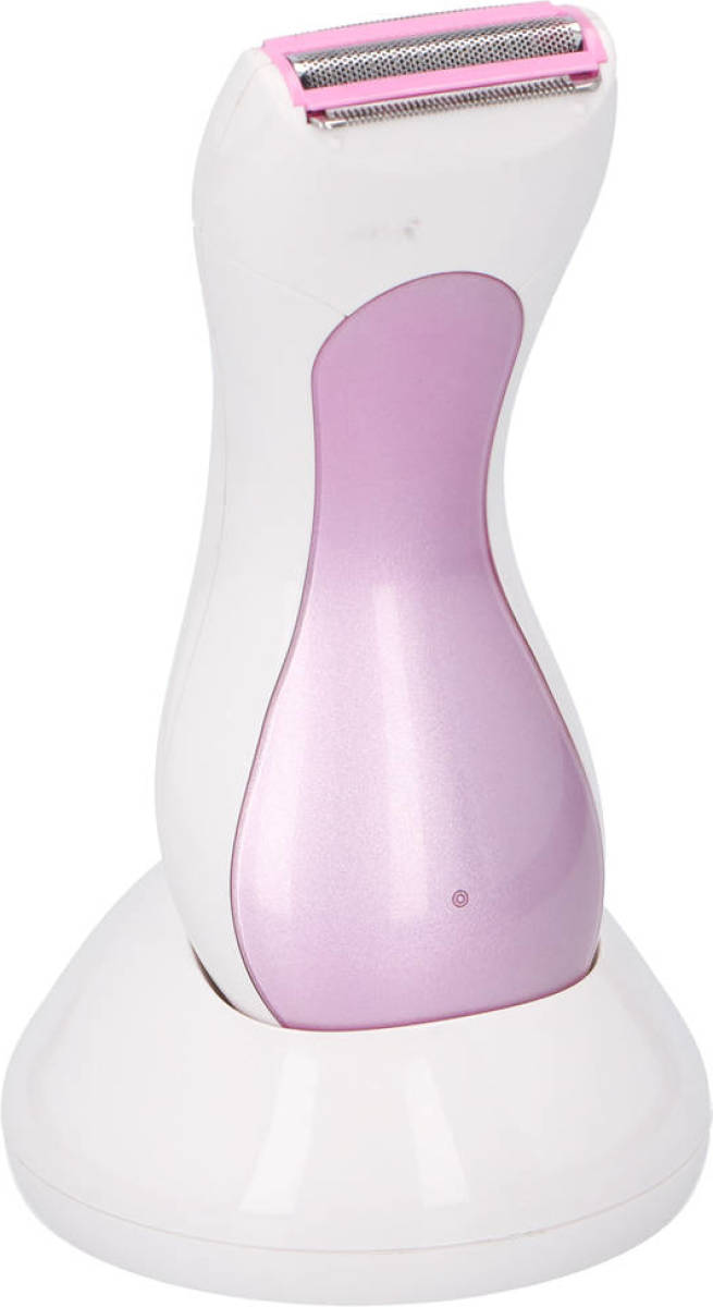 Dunlop Ladyshave - Oplaadbaar - Draadloos - Led-indicator - Wit/ Roze