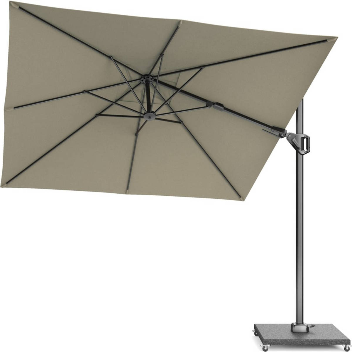 Platinum Voyager Vierkante Zweefparasol T2 2,7x2,7 M. - Taupe