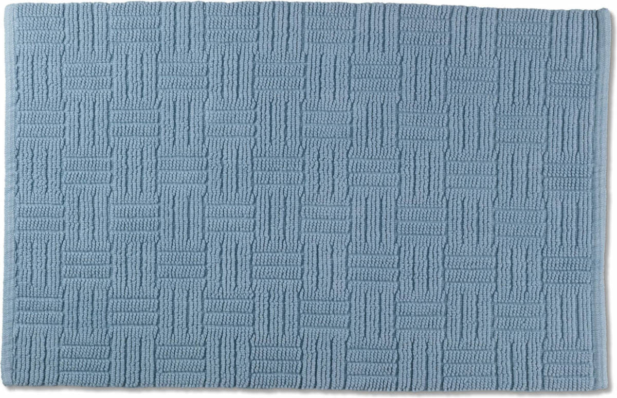 Kela Badmat Leana 65 X 55 Cm Katoen Blauw