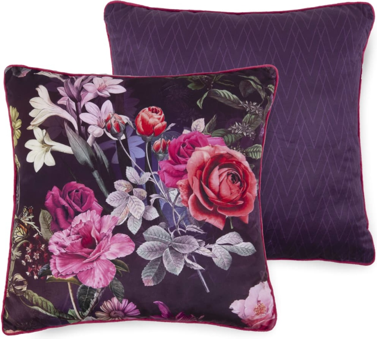 Descanso Sierkussen Simone 48 X 48 Cm Polyester Bordeaux