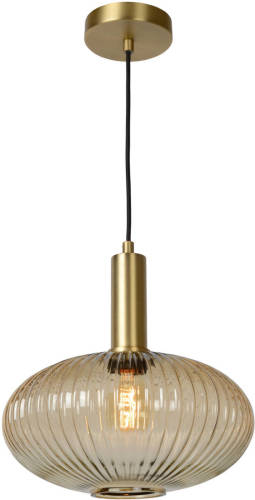 Lucide Maloto Hanglamp-amber-ø30-1xe27-40w-glas
