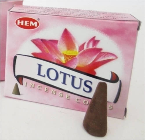 Hem 4x Pakjes Wierook Met 10 Kegeltjes Lotus - 40 Wierook Kegels