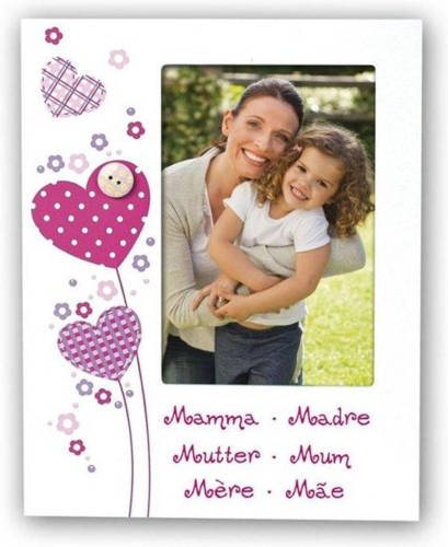 ZEP - Houten Fotolijst Mamma Met Hartjes Voor Foto Formaat 10x15