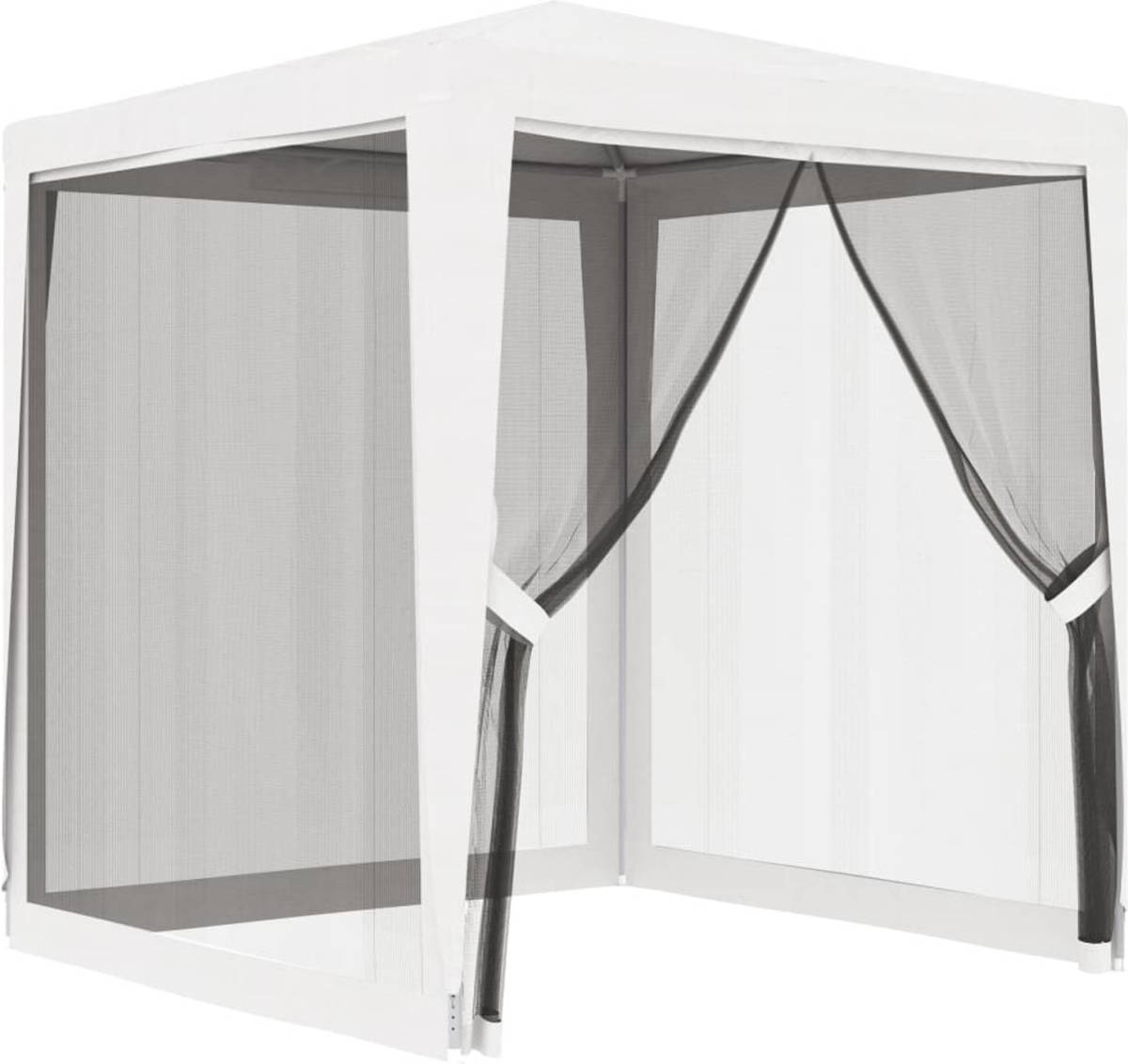 VidaXL Partytent Met 4 Mesh Zijwanden 2x2 M Wit