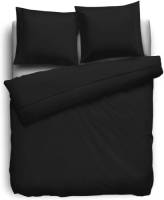 Elegance Dekbedovertrek Uni Percal Katoen Met Bies - Black 140x200/220cm
